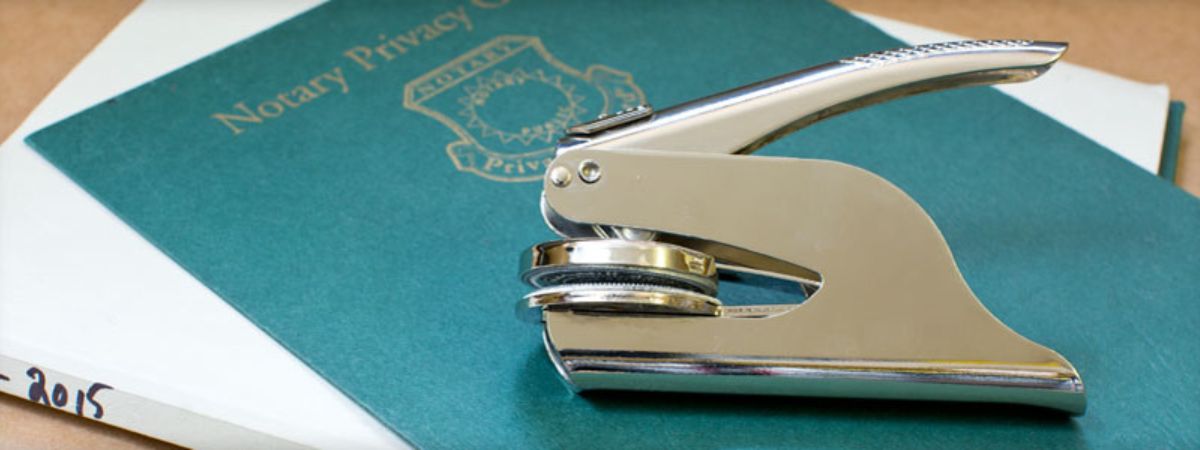 Licensed notary public services for signing legal documents contracts and titles at Adobe Creek Tax and Ship