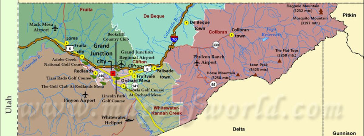 mesa county map communities cities we serve
